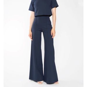 Wide leg knit Pointe slacks